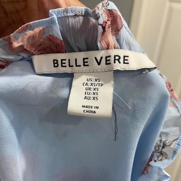 Baby blue floral blouse - Picture 5 of 5